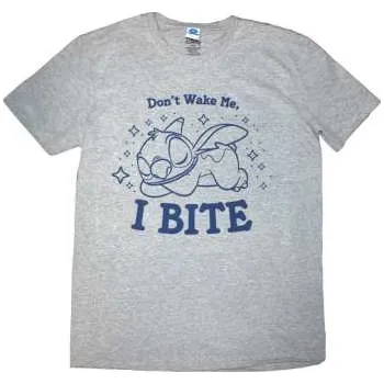 Merch Disney: Disney Unisex T-shirt: Lilo & Stitch Stitch - I Bite (grey) (small) S