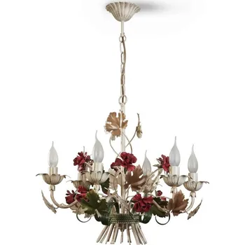 Lustr na řetězu ROSALIA 6xE14/40W/230V