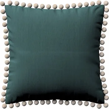 Polštář Povlak na polštář 45x45 tlumená smaragdová zeleň