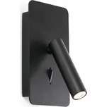 FARO 62116 - LED Nástěnné bodové svítidlo SUAU LED/3W/230V USB černá