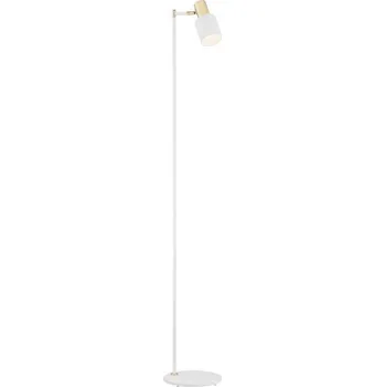 Lampička Argon 4258 - Stojací lampa DORIA 1xE27/15W/230V bílá/mosaz