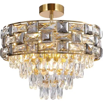 Lustr na tyči LUXURIA 9xE14/40W/230V zlatá