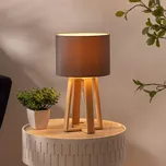 Atmosphera - Stolní lampa MOLU 1xE27/25W/230V borovice/šedá