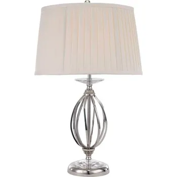 Lampička Elstead AG-TL-POL-NICKEL - Stolní lampa AEGEAN 1xE27/60W/230V lesklý chrom