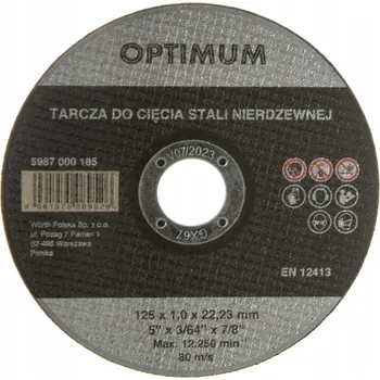Řezný kotouč Kotouč na řezání oceli Wurth 125 x 22,2 mm