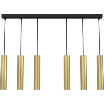 Lustr na lanku RAITO 6xGU10/8W/230V mosaz