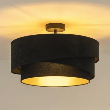 Duolla - Přisazený lustr KOBO 1xE27/15W/230V pr. 45 cm černá