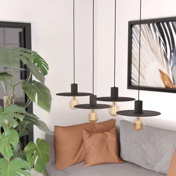 Eglo 43732 - Lustr na lanku IKESTON 4xE27/40W/230V