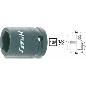 Klíč Kovaný vnitřní nástrčný klíč 1/2" šestihranný 25mm HAZET 900S-25 - HA044450