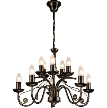 Lustr na řetězu DONATO 10xE14/40W/230V