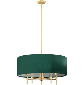 Argon 2146 - Lustr na tyči ABBANO 5xE14/7W/230V mosaz/zelená