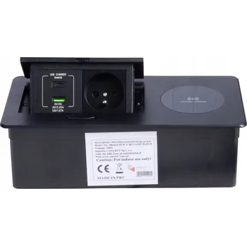 Elektrická zásuvka Elektrická Zásuvka Smartt na kuchyňskou linku, černá