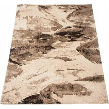 Koberec MODERNÍ BÉŽOVÝ KOBEREC DO OBÝVÁKU MĚKKÝ ODOLNÝ MÓDNÍ KOBERCE 80X150