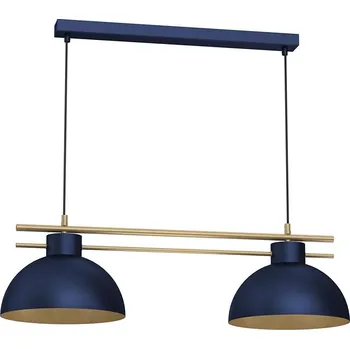 Lustr na lanku ESTATE 2xE27/15W/230V modrá