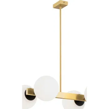 Argon 1767 - Lustr na tyči FREEMONT 4xE27/15W/230V zlatá/bílá/černá