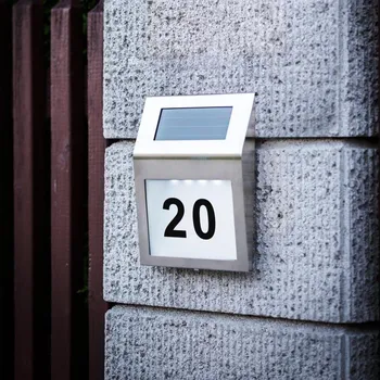 Venkovní osvětlení Eglo 48875 - LED Solární domovní číslo LED/1,2W/1,2V 300 mAh IP44 matný chrom