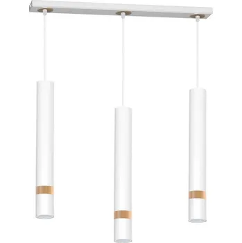 Lustr na lanku JOKER WHITE WOOD 3xGU10/8W/230V
