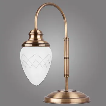 Lampička Kemar LSA25/M/RI - Stolní lampa RINAMA 1xE27/60W/230V mosaz