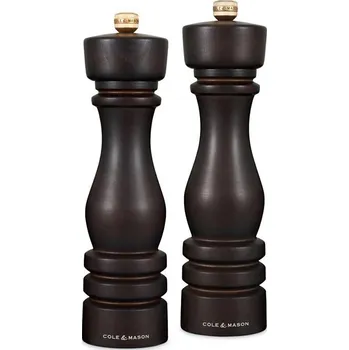 Mlýnek na koření Cole&Mason - Sada mlýnků na sůl a pepř LONDON 2 ks 22 cm buk/hnědá