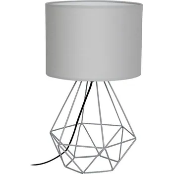 Lampička Stolní lampa BASKET 1xE27/60W/230V šedá