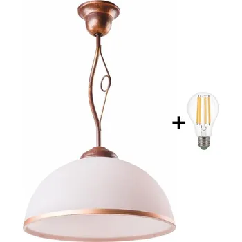 Brilagi - LED Lustr na tyči ANTICO 1xE27/60W/230V bronz patina