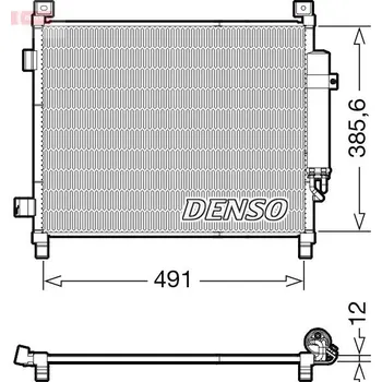 Výparník klimatizace Kondenzátor, klimatizace DENSO DCN46031