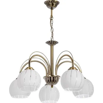 Lustr na řetězu 5xE27/60W/230V