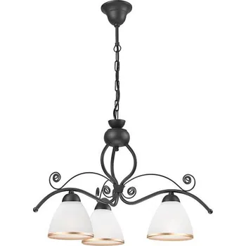 Lustr na řetězu RETRO II 3xE27/60W/230V antracit