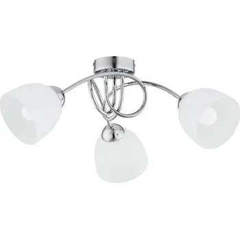 Stropní svítidlo SEYLA SILVER délka 52cm 3xE27 | stříbrná