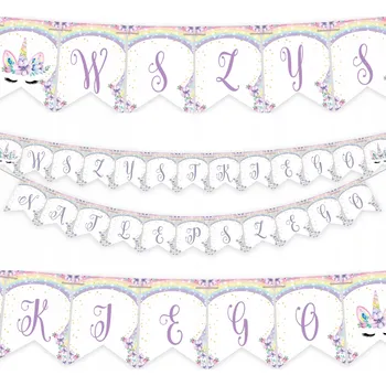 GIRLANDA s JEDNOROŽCEM k narozeninám oslava JEDNOROŽEC WN - NEJLEPŠÍ