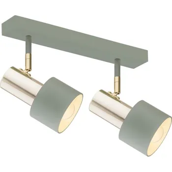 Bodové svítidlo Argon 0926 - Bodové svítidlo DORIA 2xE27/15W/230V zelená/mosaz