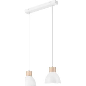 Lustr na lanku NICO 2xE27/60W/230V bílá