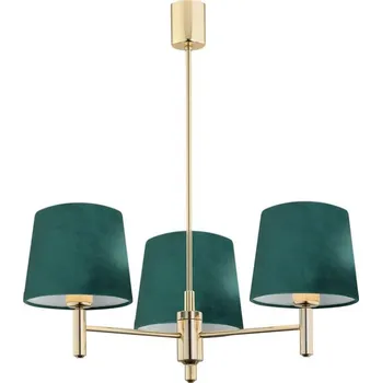 Argon 6192 - Lustr na tyči PONTE 3xE27/15W/230V zelená/mosaz