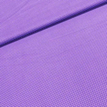 Fialový puntík bavlna č.38 cena za 1 metr Český výrobce