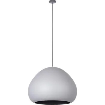 Lustr na lanku LAVA 1xE27/15W/230V šedá/černá