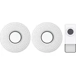 SADA 2x Bezdrátový zvonek do zásuvky 230V/1xA23 IP55 bílá