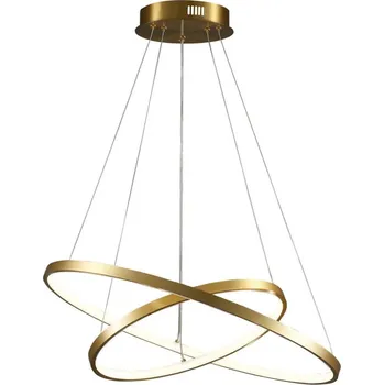 LED Lustr na lanku LEA LED/35W/230V 4000K pr. 60 cm zlatá