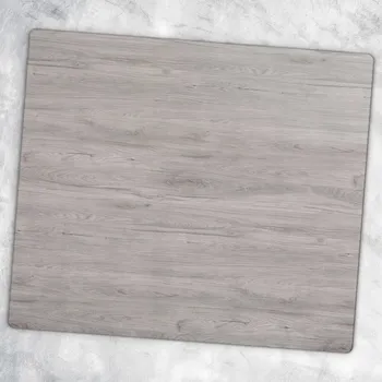 Obraz Dekorativní Kuchyňská Deska z Tvrzené Sklo na Krájení Šedé Dřevo 60x52