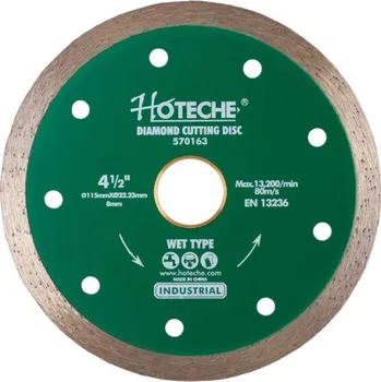 Řezný kotouč Hoteche Diamantový řezný kotouč, WET TYPE, 115 mm - HT570163