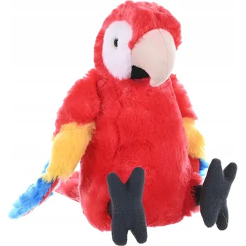 plyšák Wild Republic 12293 Plyšový červený papoušek Ara - mazlíček