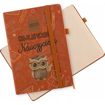 Blok DÁREK PRO UČITELE notes A5 s potiskem korkovou šňůrkou a linkami, 80 listů