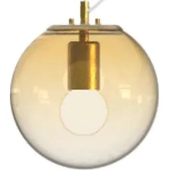 Ideal Lux - Lustr na lanku MAPA 1xE27/42W/230V pr. 20 cm zlatá/kouřová