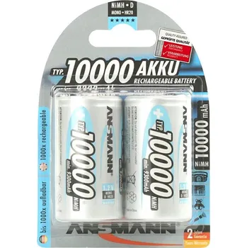 Článková baterie Ansmann 06549 Mono D - 2ks nabijecí baterie D NiMH/1,2V/1000mAh