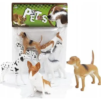 Figurka ZVÍŘATA PEJSCI FIGURKY 4KS RŮZNÉ SADA DOMÁCÍ