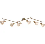 Rabalux 5553 - Bodové svítidlo HOLLY 6xE14/40W/230V zlatá