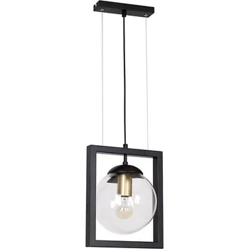 Klausen 111023 - Lustr na lanku REY 1xE27/7W/230V černá