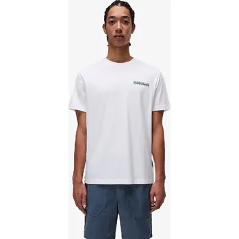 Pánské oblečení Napapijri S-SOVANA SS 206 WHITE HERON S 524352