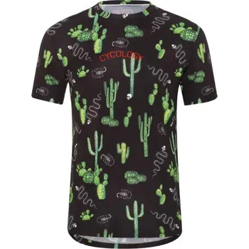 cyklistický dres Pánské funkční triko Cycology Totally Cactus XXL