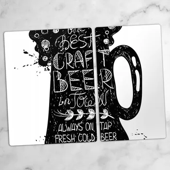 Obraz Tvrzené Multifunkční Dekorativní Skleněné Desky - Pivní Sklenice Piva (Pivní Korbel) 40x52 cm a 30x52 cm