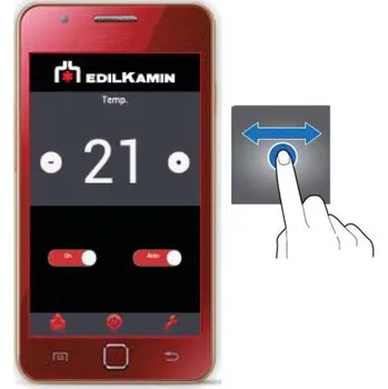 Krbová kamna Mobilní aplikace pro peletová kamna Edilkamin + modem KIT WI-FI H (AppFire) pro starší modely